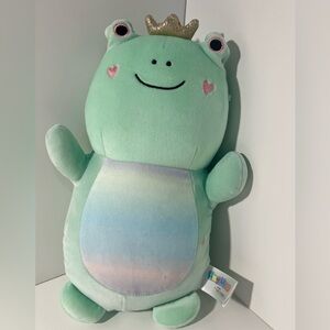 HugMees by Squismallows Green Frog Prince Plush Toy